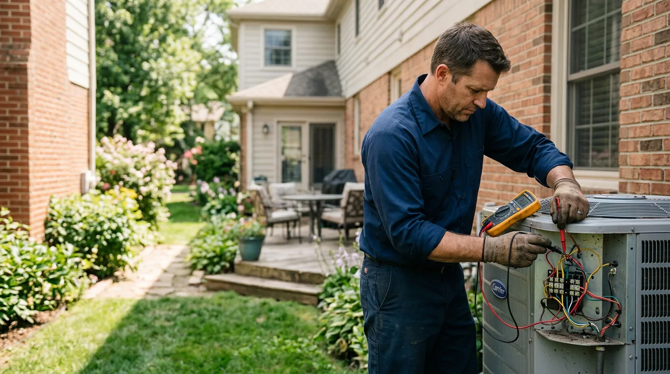 HVAC technician working near Beverly Hills, FL